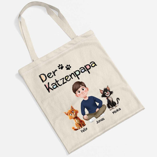 4298TGE2 diese katzenmama cartoon personalisierte tragetasche_ katze 4298T3L0D
