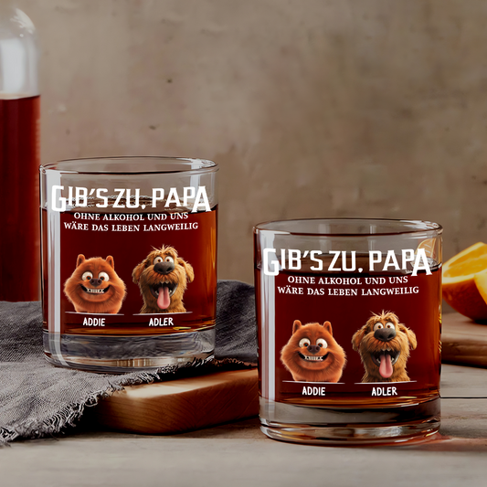 4351IGE1 leben ohne alkohol und uns personalisiertes hunde whiskyglas 4351IKN5C