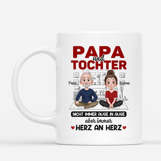 4363MGE1 nicht immer auge in auge aber immer herz an herz personalisierte tasse papa_ 4363MTYNB