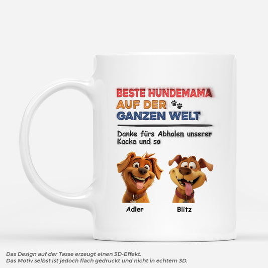 4367MGE1 liebe mamahunde personalisierte tasse hund_ 4367M8YMD
