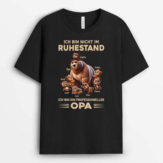 4369AGE1 ich bin professioneller opa bar cartoon personalisierte opa t shirts 4369A
