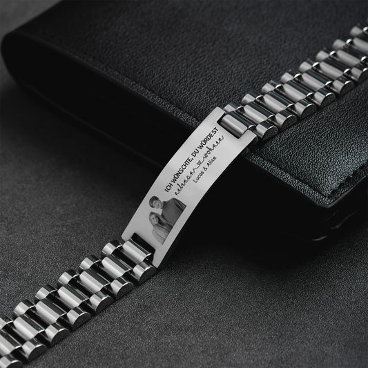 4412JGE2 ich wunschte du wurdest nebenan wohnen uhrenband personalisiertes armband mit foto beste freundin 4412jtl5f