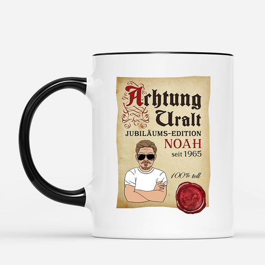4585MGE2 uralte jubilaums edition personalisierte tasse mann_ zum geburtstag lustig 4585M5N8B