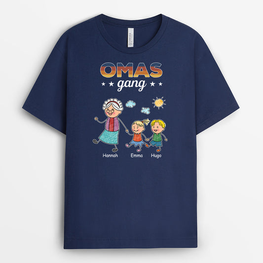 4626AGE2 papas gang vintage personalisierte schwarze t shirts herren im basic stil 4626AKM8B