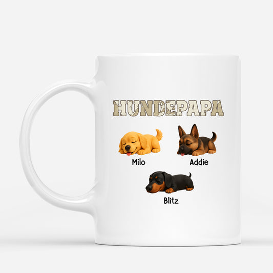 4704MGE1 hundepapa weltkarte cartoon personalisierte tassen hund_ 4704M6L5B