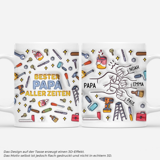 4724MGE1 3d druck effekt bester papa aller zeiten personalisierte tasse papa_ 4724M5H5B