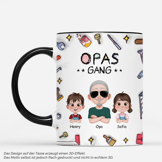 4785MGE2 3d druck effekt papas gang werkzeug cartoon personalisierte tasse papa 4785MKT0B