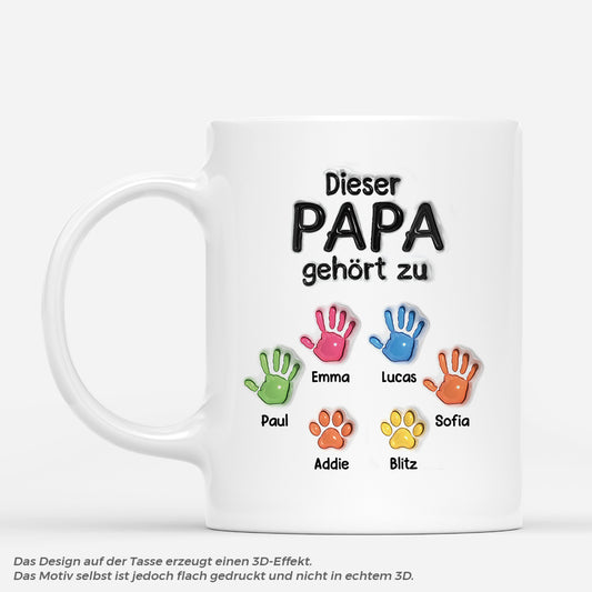 4821MGE1 3d druck effekt dieser grossartige papa gehort zu handabdruck personalisierte tasse papa_ 4821M5QTB