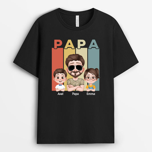4846AGE1 papa vintage cartoon t shirt papa personalisiert_ 4846A3T0B