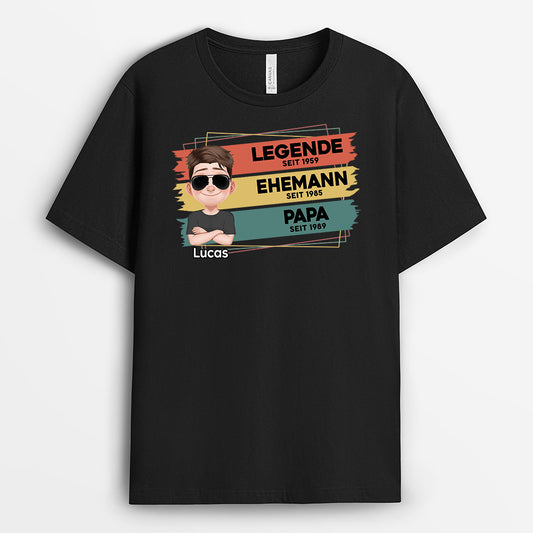 4854AGE1 legende ehemann papa cartoon t shirt papa personalisiert_ 4854A36TB