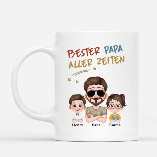 4874MGE1 bester papa aller zeiten kinder armeemuster personalisierte tasse papa_ 4874M5T0B