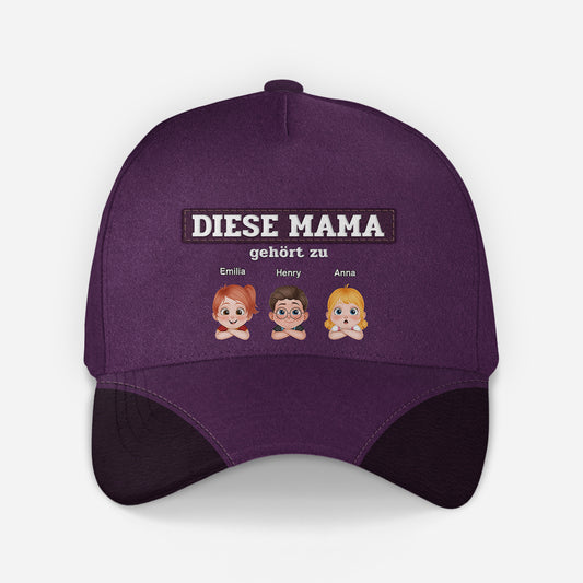 4889JGE1 diese mama gehort zu cartoon cap personalisieren mama 4889JTKNA