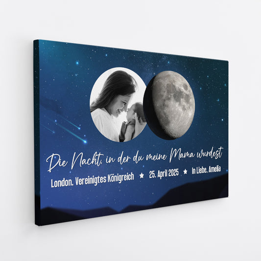 4893CGE2 die nacht in der du mein papa wurdest mondphase personalisierte leinwand papa mit foto 4893C5Q5B