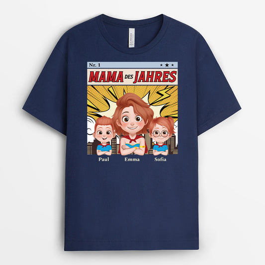 4899AGE2 papa des jahres t shirt papa personalisiert 4899A3GTB