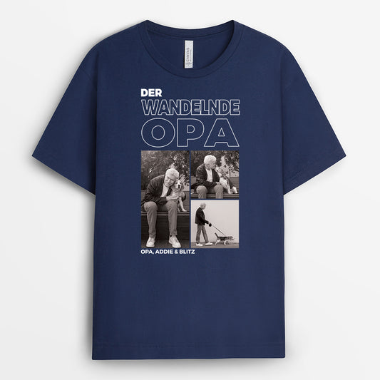 4931AGE2 der wandelnde papa personalisierte hunde t shirts mit fotos 4931A