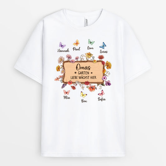 5056AGE1 omas garten hier wachst liebe mama oma t shirt personalisiert 5056a8laa
