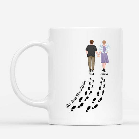 5175MGE1 du bist nie allein erwachsene kinder mama tasse personalisieren_ 5175M6YMA