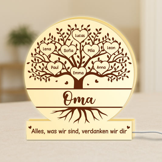 5234LGE1 stammbaum oma personalisierte lightbox_ oma 5234LTHTA