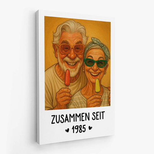 5273CGE2 ich gehore dir personalisierte leinwand paar mit foto 5273C3M5G