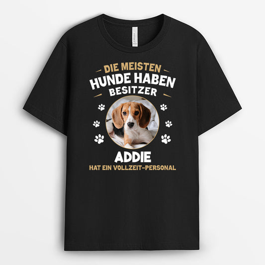 5288AGE1 die meisten hunde haben einen besitzer lustiges t shirt hund personalisiert foto 5288A