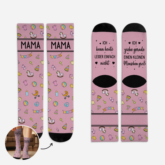 5329JGE1 ich kann heute leider einfach nicht socken personalisieren text_ mama 5329J6VMA