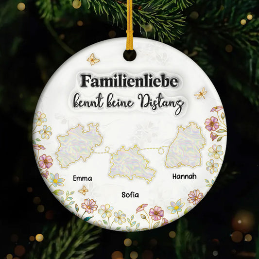 5575OGE1 3d druck effekt familienliebe kennt keine distanz personalisierte weihnachtsschmuck keramik familie 5575O6HAI