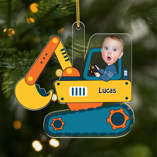 5581OGE1 kind mit traktor personalisierter weihnachtsschmuck_ aus acryl kind mit gesicht 5581O6TZK