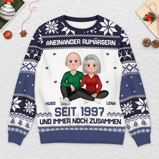 5660WGE2 seit zusammen und am rumargern personalisierter weihnachtspullover_ paar 5660W8TZG
