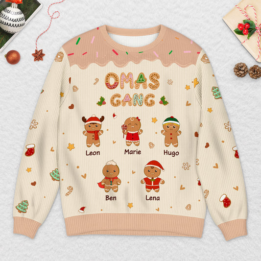 5790WGE2 mamas papas gang lebkuchenmann personalisierter weihnachtspullover mama papa 5790W3YZB