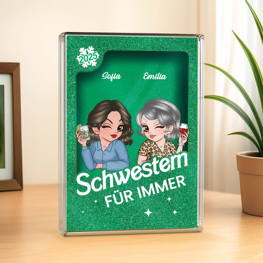 5832RGE2 beste freundinnen fur immer personalisierte rechteck acryl plakette beste freunde 5832R8ZAF