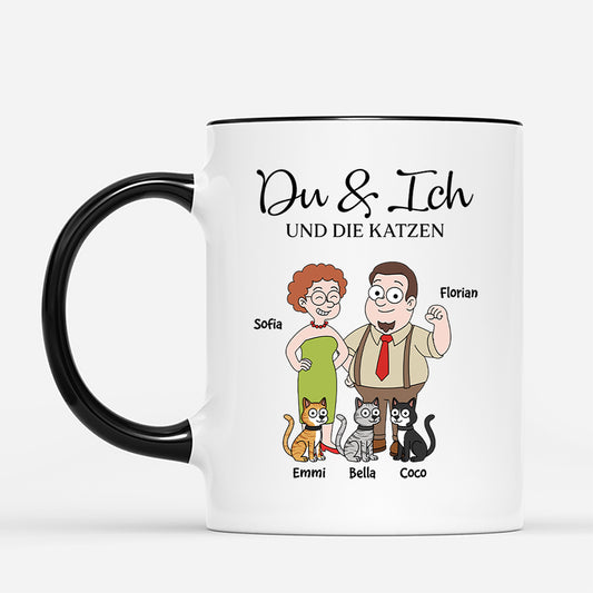 5854MGE2 du ich und die katze paar tassen personalisiert_ 5854MKQ7D