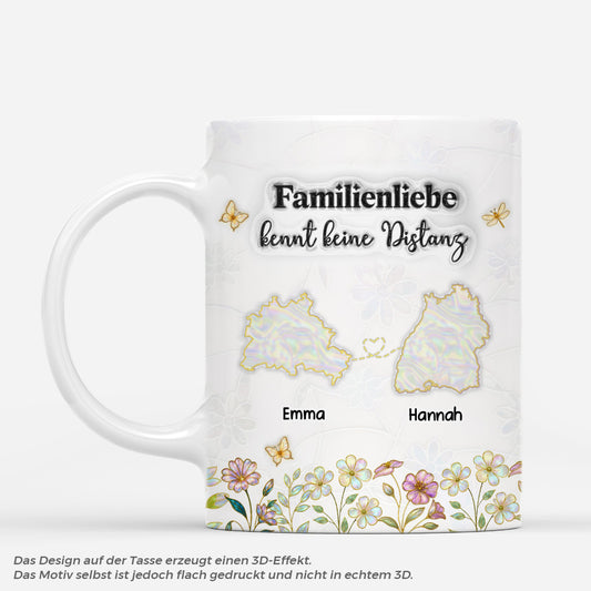 5886MGE1 familienliebe kennt keine distanz personalisierte tasse familie blumen landkarte 5886M6LAI