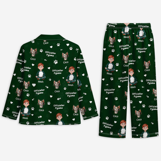 5924VGE2 offizieller pyjama personalisierte pyjama_ katze 5924V3YND