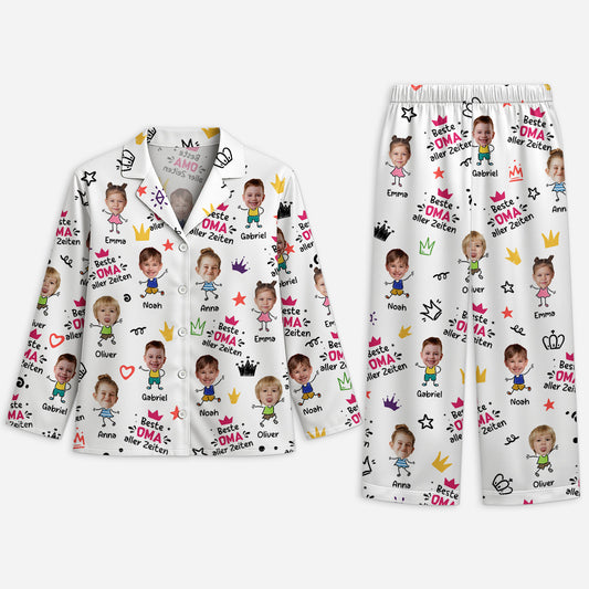 5995VGE1 beste oma bester opa ever personalisierte pyjamas opa oma mit gesicht 5995V6MMA