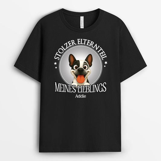 6057AGE1 stolzer elternteil meines lieblings t shirt hund personalisiert 6057A8MAC