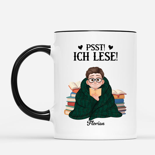 6060MGE2 nur noch ein kapitel personalisierte tasse leseratten frauen manner 6060M