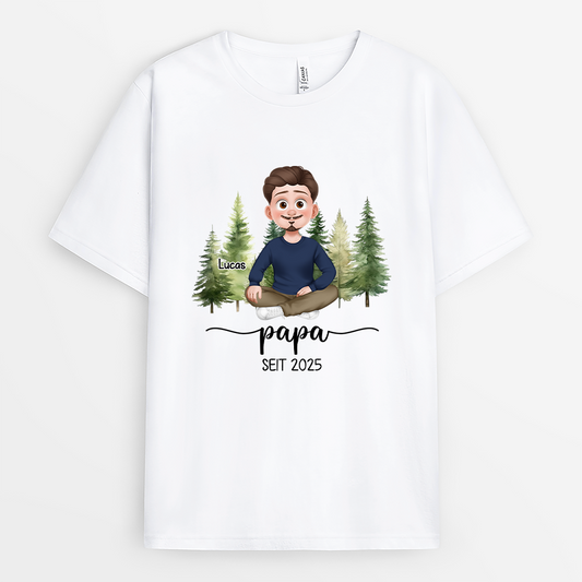 6178AGE1 mama seit blumen mama papa shirt personalisiert_ 6178A3TCB