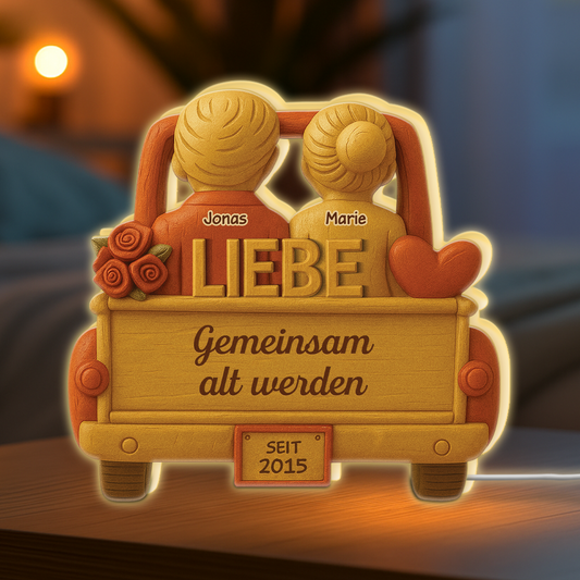 6237LGE2 gott segnete den steinigen weg der mich direkt zu dir fuhrte personalisierte paar geschenke lightbox 6237lthng