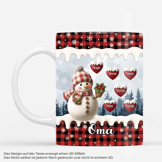 6293MGE1 schneemann weihnachtstasse personalisiert_ oma opa 6293MTTTA