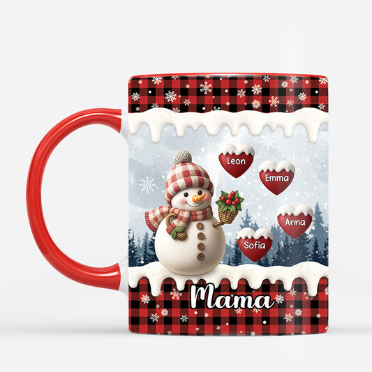 6293MGE2 schneemann weihnachtstasse personalisiert_ oma opa 6293MTTTA