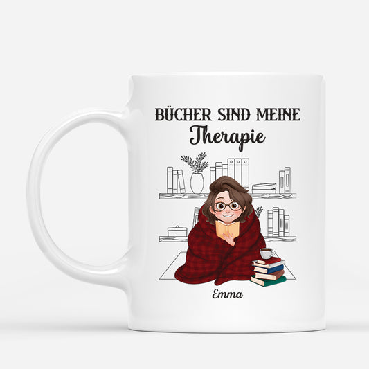 6347MGE1 bucher sind meine therapie personalisierte tasse leseratten manner frauen 6347MKL5A