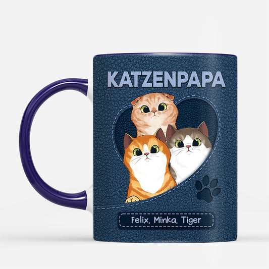 6414MGE2 katzenpapa katzenmama katzen tasse personalisiert_ 6414M6MTD