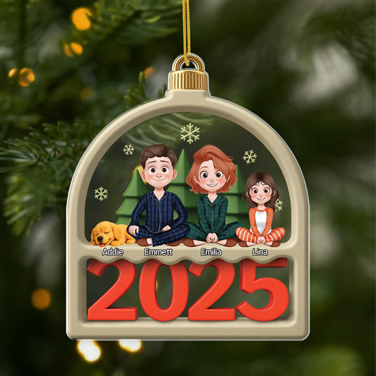 6429OGE1 die familie mit hund und katze acryl weihnachtsschmuck_ personalisiert 6429OTQMI