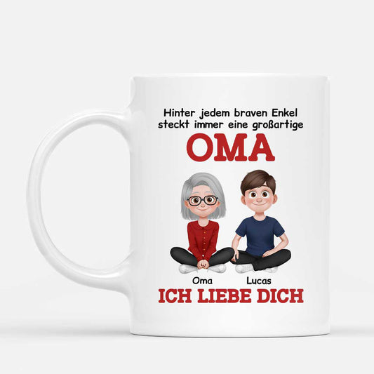 6556MGE1 hinter jedem braven kind steckt immer eine grossartige oma opa oma tasse personalisiert_ foto 6556M6PWB