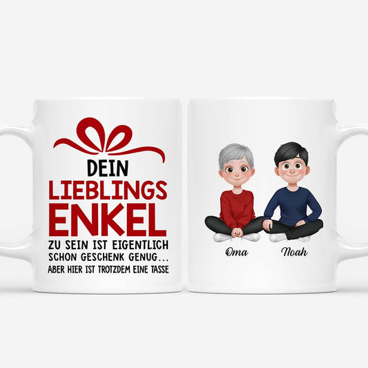 6558MGE1 dein lieblingskind zu sein ist eigentlich schon geschenk opa oma tasse personalisiert_ 6558M6TAB