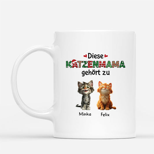 6605MGE1 diese katzenmama gehort zu weihnachts katzen tasse personalisiert_ 6605MKV5D