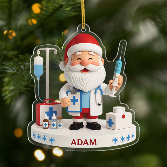 6622OGE1 3d druck effekt arzt arztin acryl weihnachtsschmuck_ personalisiert 6622OKZTB