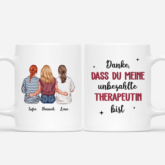6662MGE1 danke dass du mein unbezahlter therapeut bist personalisierte tasse kollege kollegin 6662MT6AO