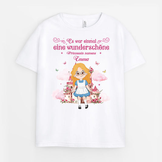 6916AGE1 es war einmal eine wunderschone prinzessin namens kinder t shirts personalisiert_ 6916AKRTK