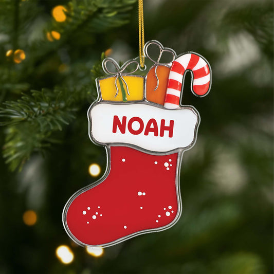 6921OGE1 3d druck effekt nikolausstrumpf acryl weihnachtsschmuck personalisiert frauen und manner 6921OKP5B